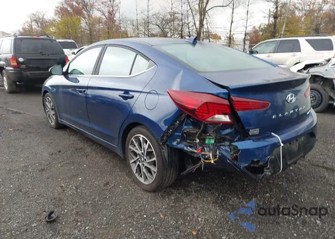 2020 Hyundai Elantra Limited from USA, damaged, VIN 5NPD84LF3LH611004